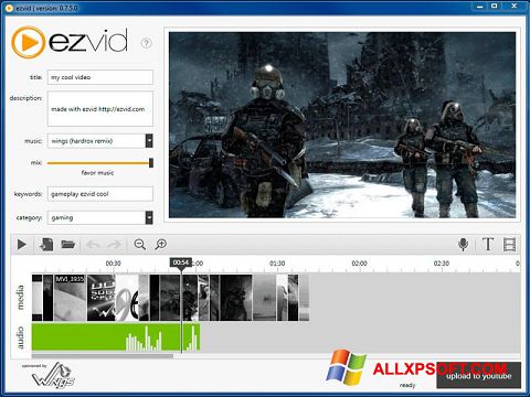 Posnetek zaslona Ezvid Windows XP