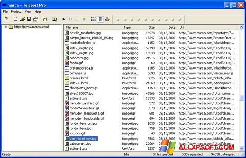 Posnetek zaslona Teleport Pro Windows XP