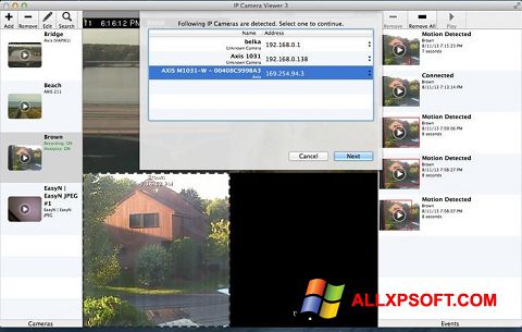 Posnetek zaslona IP Camera Viewer Windows XP