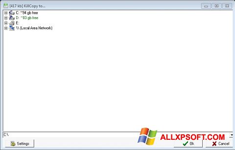Posnetek zaslona KillCopy Windows XP