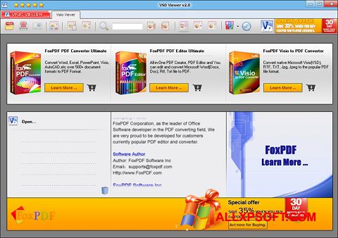 Posnetek zaslona VSD Viewer Windows XP
