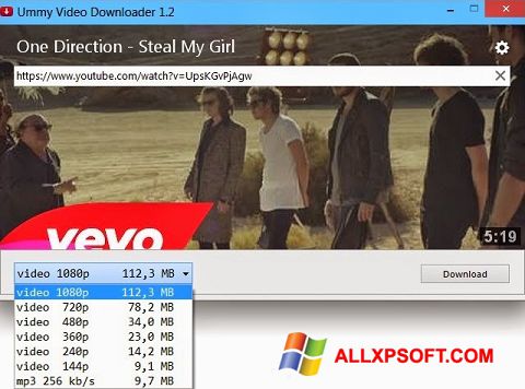 Posnetek zaslona Ummy Video Downloader Windows XP