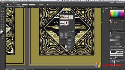 Posnetek zaslona Adobe Illustrator Windows XP