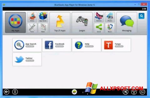 Posnetek zaslona Tango Windows XP