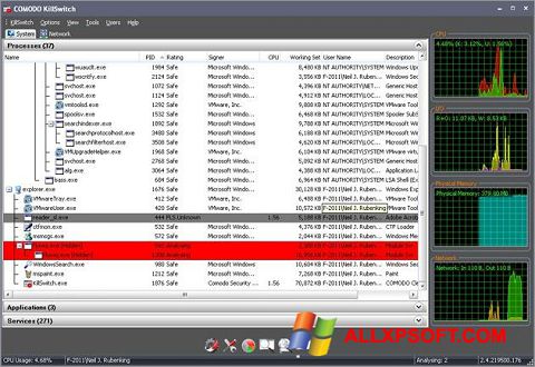 Posnetek zaslona Comodo Cleaning Essentials Windows XP