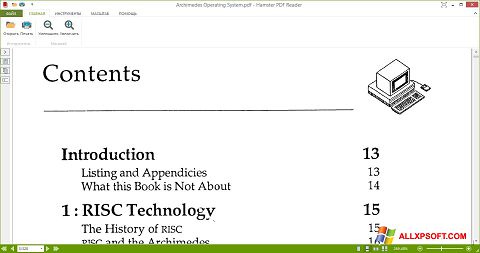 Posnetek zaslona Hamster PDF Reader Windows XP