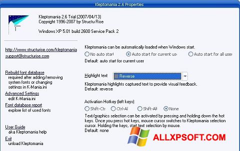 Posnetek zaslona Kleptomania Windows XP