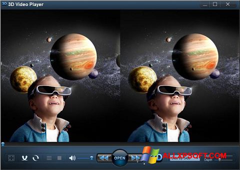 Posnetek zaslona 3D Video Player Windows XP