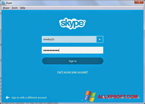 Posnetek zaslona Skype Setup Full Windows XP