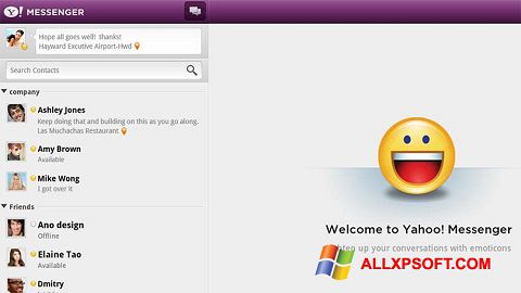 Posnetek zaslona Yahoo! Messenger Windows XP