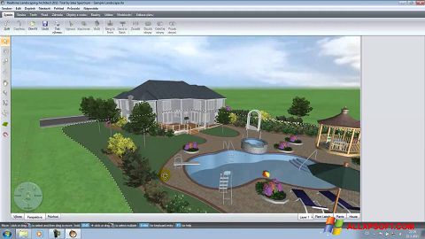 Posnetek zaslona Realtime Landscaping Architect Windows XP