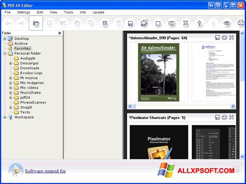 Posnetek zaslona PDF24 Creator Windows XP