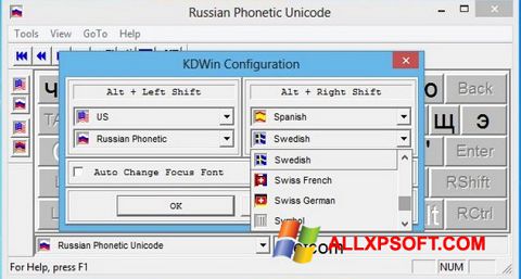 Posnetek zaslona KDWin Windows XP