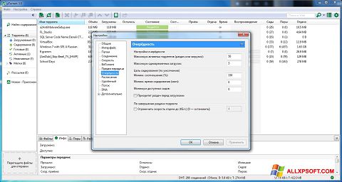 Posnetek zaslona uTorrent Windows XP