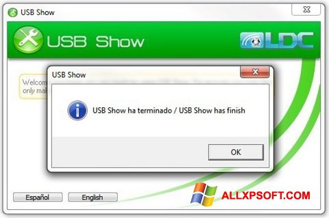 Posnetek zaslona USB Show Windows XP