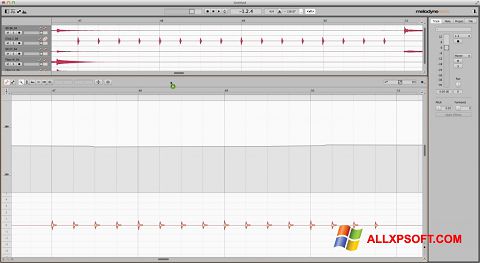 Posnetek zaslona Melodyne Windows XP