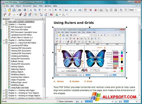 Posnetek zaslona Foxit PDF Editor Windows XP