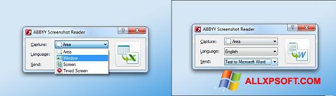 Posnetek zaslona ABBYY Screenshot Reader Windows XP