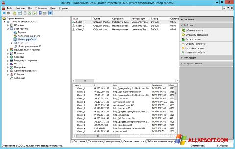 Posnetek zaslona Traffic Inspector Windows XP