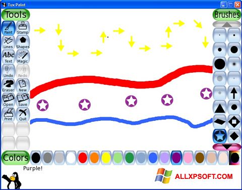 Posnetek zaslona Tux Paint Windows XP