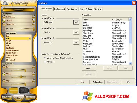 Posnetek zaslona Scramby Windows XP