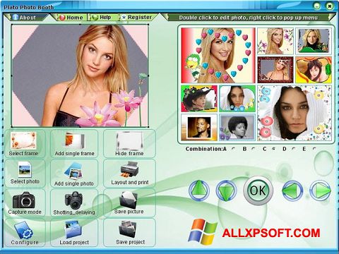 Posnetek zaslona Photo Booth Windows XP