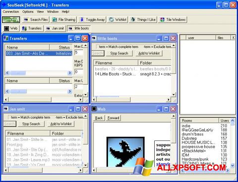 Posnetek zaslona Soulseek Windows XP
