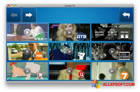 Posnetek zaslona Crystal TV Windows XP