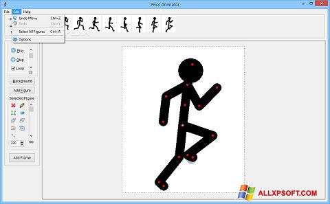 Posnetek zaslona Pivot Animator Windows XP