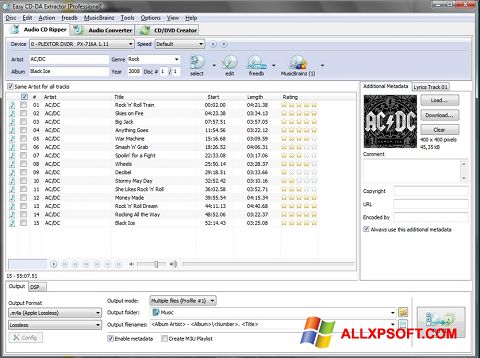 Posnetek zaslona Easy CD-DA Extractor Windows XP