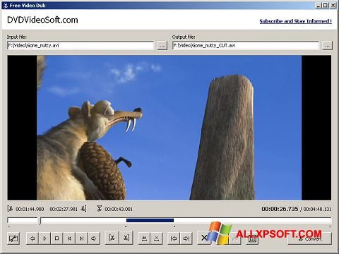 Posnetek zaslona Free Video Dub Windows XP
