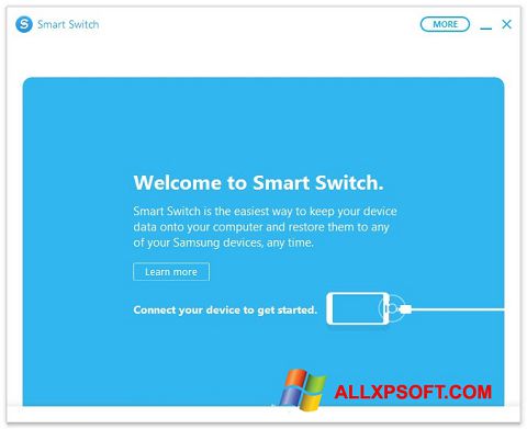 Posnetek zaslona Samsung Smart Switch Windows XP