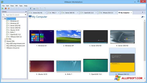 Posnetek zaslona VMware Workstation Windows XP