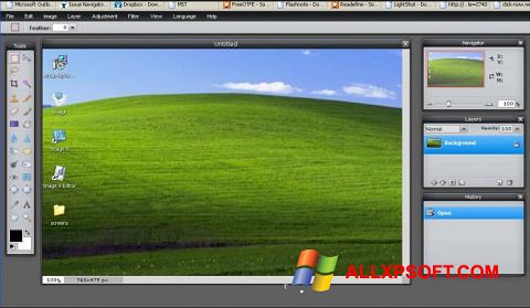 Posnetek zaslona LightShot Windows XP