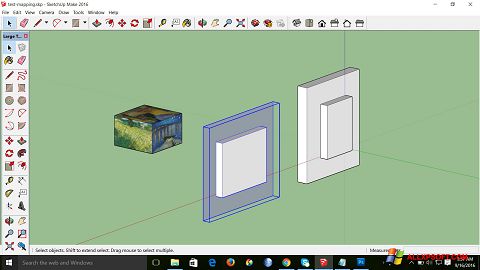 Posnetek zaslona SketchUp Make Windows XP