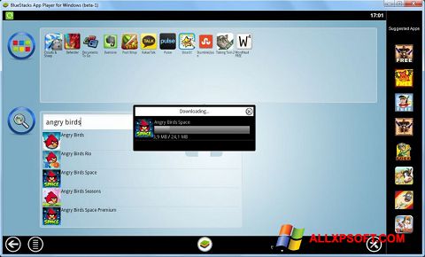 Posnetek zaslona BlueStacks Windows XP