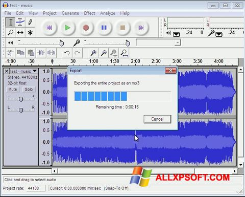 Posnetek zaslona Lame MP3 Encoder Windows XP