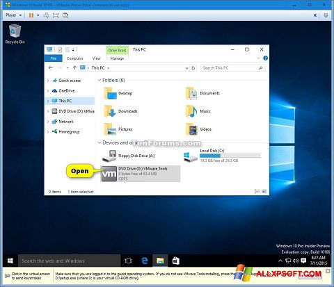 Posnetek zaslona Virtual CD Windows XP