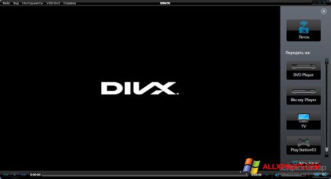 Posnetek zaslona DivX Player Windows XP